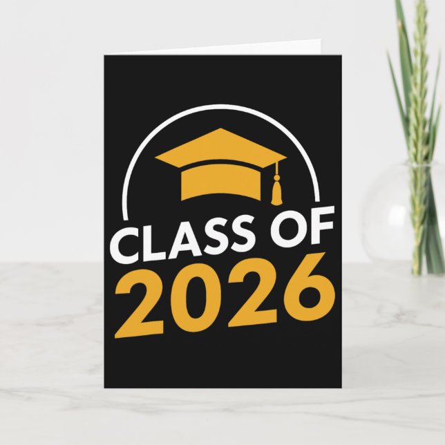 Graduation Cl Of 2026 - Senior 2026  Card (Front)