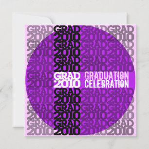 Graduation Class Of 2010 Font Purple Announcement