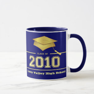 Graduation Class of 2010 Mugs - Blue and Gold