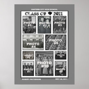 Graduation Class of 2011 Photo Collage 3 Poster