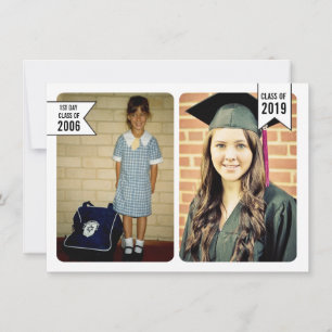 Graduation Class of 2019 Beginning to End Photo Invitation