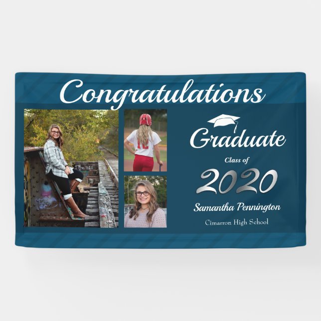 Graduation Class of 2020 Photo Collage Banner (Horizontal)