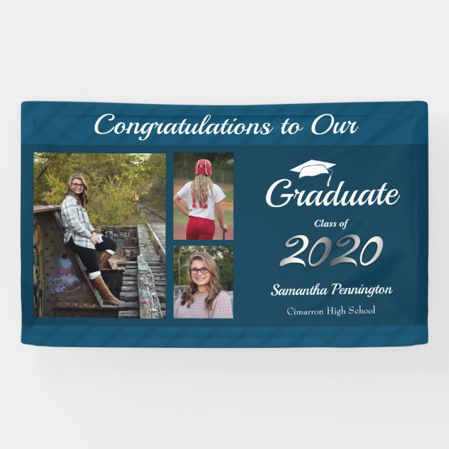 Graduation Class of 2020 Photo Collage Banner (Horizontal)