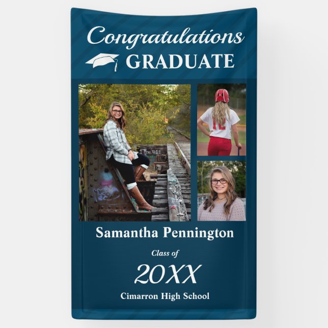 Graduation Class of 2021 Photo Collage Banner (Vertical)