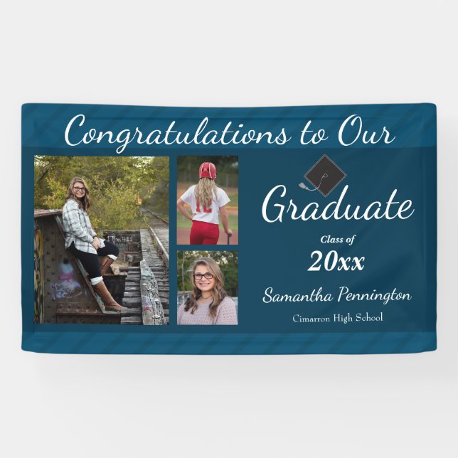 Graduation Class of 2021 Photo Collage Banner (Horizontal)