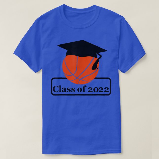 Graduation Class Of 2022 Basketball Player Senior  T-Shirt (Design Front)