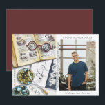 Graduation Class of 2022 Environmental Science<br><div class="desc">Graduation Class of 2022 Medical Environmental Science Forestry Agriculture Grad Photo Announcement features a watercolor illustration of a biologist workplace which includes glasses, books, laboratory petri dishes, microbes, pipette, viruses and more. The text "Grad", your qualification, name, year of qualification and location of study. Personalise by editing the text in...</div>