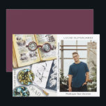 Graduation Class of 2022 Environmental Science<br><div class="desc">Graduation Class of 2022 Medical Environmental Science Forestry Agriculture Grad Photo Announcement features a watercolor illustration of a biologist workplace which includes glasses, books, laboratory petri dishes, microbes, pipette, viruses and more. The text "Grad", your qualification, name, year of qualification and location of study. Personalise by editing the text in...</div>