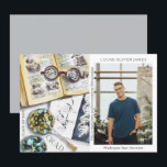 Graduation Class of 2022 Environmental Science<br><div class="desc">Graduation Class of 2022 Medical Environmental Science Forestry Agriculture Grad Photo Announcement features a watercolor illustration of a biologist workplace which includes glasses, books, laboratory petri dishes, microbes, pipette, viruses and more. The text "Grad", your qualification, name, year of qualification and location of study. Personalise by editing the text in...</div>