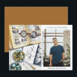 Graduation Class of 2022 Environmental Science<br><div class="desc">Graduation Class of 2022 Medical Environmental Science Forestry Agriculture Grad Photo Announcement features a watercolor illustration of a biologist workplace which includes glasses, books, laboratory petri dishes, microbes, pipette, viruses and more. The text "Grad", your qualification, name, year of qualification and location of study. Personalise by editing the text in...</div>