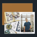 Graduation Class of 2022 Environmental Science<br><div class="desc">Graduation Class of 2022 Medical Environmental Science Forestry Agriculture Grad Photo Announcement features a watercolor illustration of a biologist workplace which includes glasses, books, laboratory petri dishes, microbes, pipette, viruses and more. The text "Grad", your qualification, name, year of qualification and location of study. Personalise by editing the text in...</div>