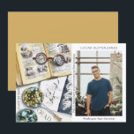 Graduation Class of 2022 Environmental Science<br><div class="desc">Graduation Class of 2022 Medical Environmental Science Forestry Agriculture Grad Photo Announcement features a watercolor illustration of a biologist workplace which includes glasses, books, laboratory petri dishes, microbes, pipette, viruses and more. The text "Grad", your qualification, name, year of qualification and location of study. Personalise by editing the text in...</div>