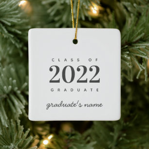 Graduation Class of 2022 Graduate Keepsake Ceramic Ornament