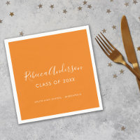 Graduation Class of 2022 Orange Calligraphy