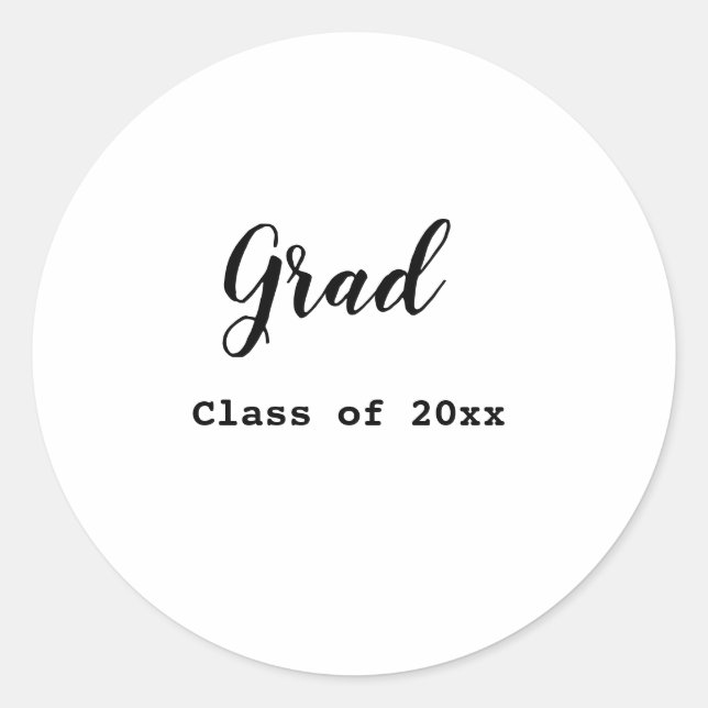 Graduation class of 2023 congratulation add your n classic round sticker (Front)