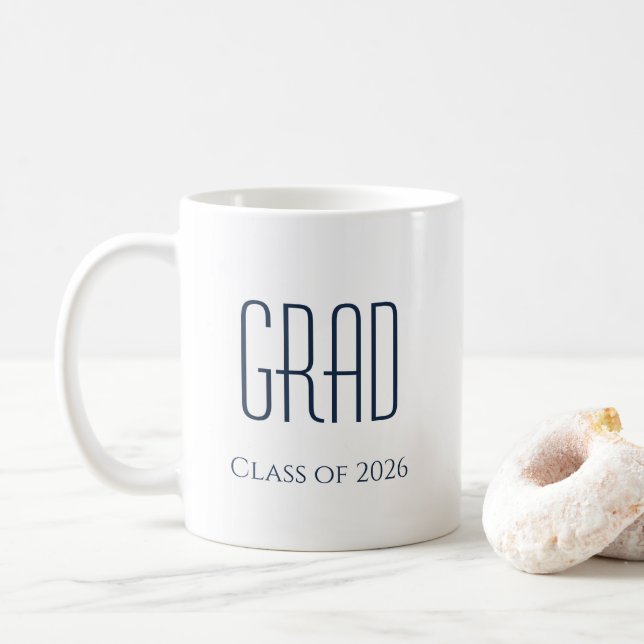 Graduation Class of 2024 Minimalist Coffee Mug (With Donut)