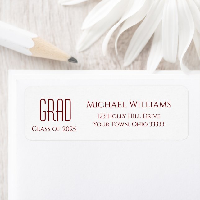 Graduation Class of 2024 Minimalist Return Address (Insitu)