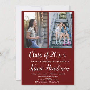 Graduation, Class of 2024, Photo Invitation