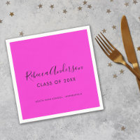 Graduation Class of 2025 Bright Pink Party