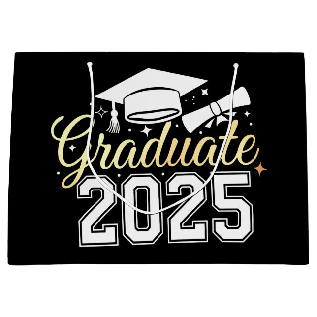 Graduation Class Of 2025 Graduate Large Gift Bag (Front)