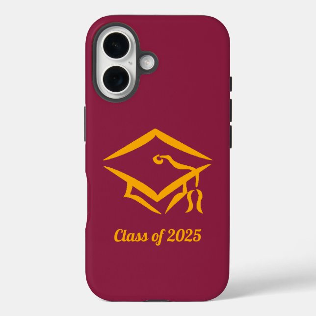 Graduation Class of 2025 MRNGLD Customise Year Case-Mate iPhone Case (Back)