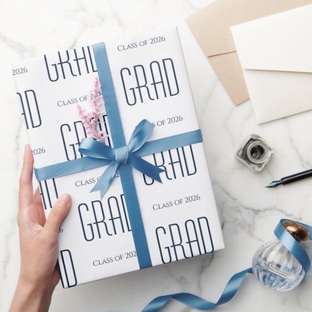 Graduation Class of 2025 Party Minimalist  Wrapping Paper (Gifting)