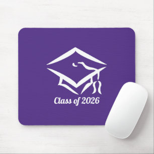 Graduation Class of 2025 PURWHT Customize Year Mouse Mat