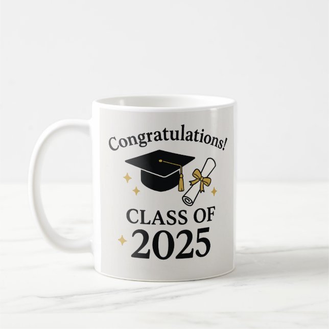  Graduation Class of 2025 – School Graduat Coffee Mug (Left)