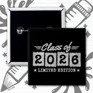 Graduation Class of 2026 Graduate Senior 2026 15 Cm Square Badge