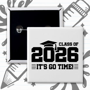 Graduation Class of 2026 Graduate Senior 2026 15 Cm Square Badge