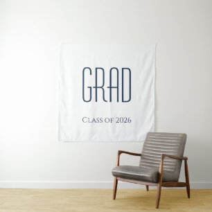 Graduation Class of 2026 Minimalist Tapestry