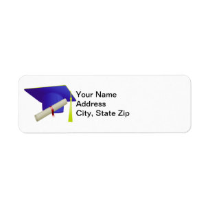 Graduation Class of 20?? Blue Address Label