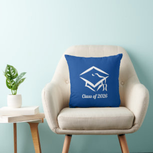 Graduation Class of 20?? BLUWHT Customise Year Cushion