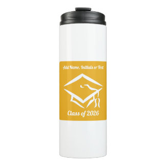 Graduation Class of 20?? GLDWHT Customize Year Thermal Tumbler