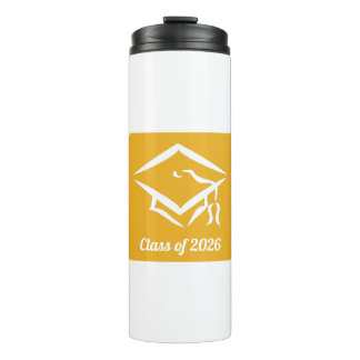 Graduation Class of 20?? GLDWHT Customize Year Thermal Tumbler