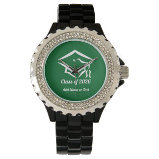 Graduation Class of 20?? KLGRNWHT Custom Year Name Watch
