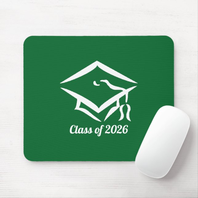 Graduation Class of 20?? KLYGRNWHT Customize Year Mouse Mat (With Mouse)