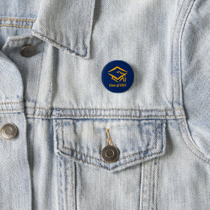 Graduation Class of 20?? NVYGLD Customise Year 3 Cm Round Badge