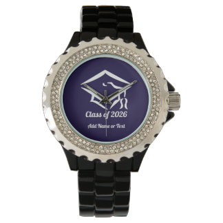 Graduation Class of 20?? NVYWHT Custom Year Name Watch