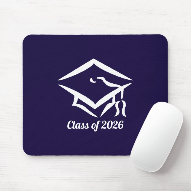 Graduation Class of 20?? NVYWHT Customize Year Mouse Mat (With Mouse)