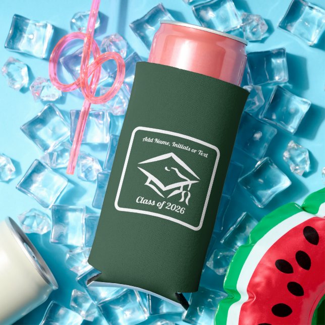 Graduation Class of 20?? PNGRNWHT Customize Year Seltzer Can Cooler (In Situ Summer)