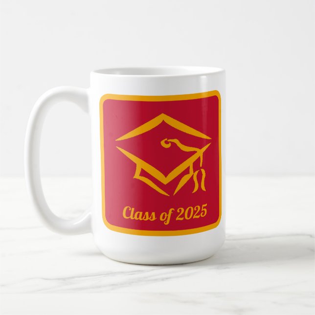 Graduation Class of 20?? REDGLD Customise Year Coffee Mug (Left)