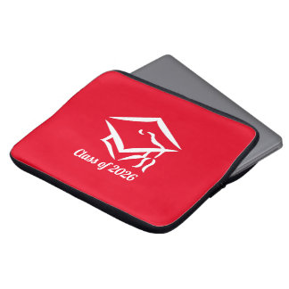 Graduation Class of 20?? REDWHT Customize Year Laptop Sleeve