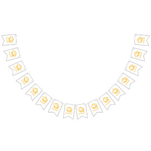 Graduation Class of 20?? WHTGLD Customise Year Bunting