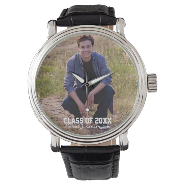 Graduation Class of 20xx Photo Watch (Front)