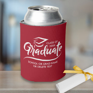 Graduation Class of 20XX Your School Colour Custom Can Cooler