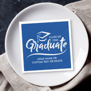 Graduation Class of 20XX Your School Colour Custom Napkin