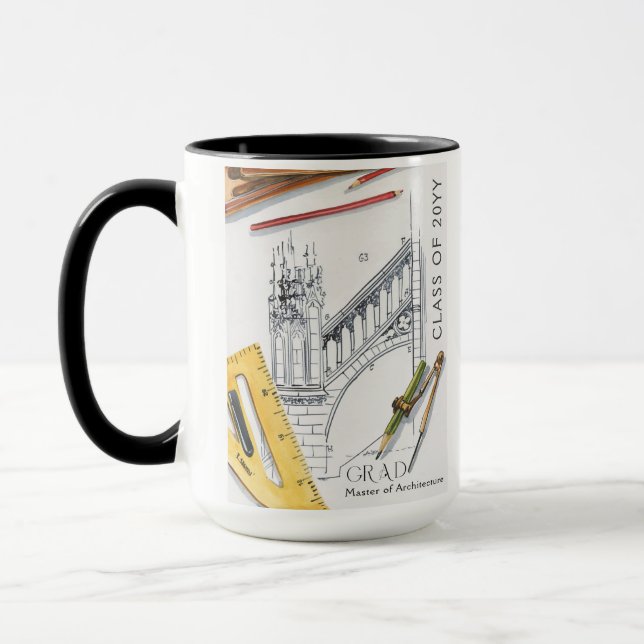 Graduation Class of Architecture Engineer Photo Mug (Left)