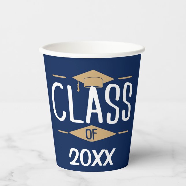  Graduation Class of  Paper Cups (Front)