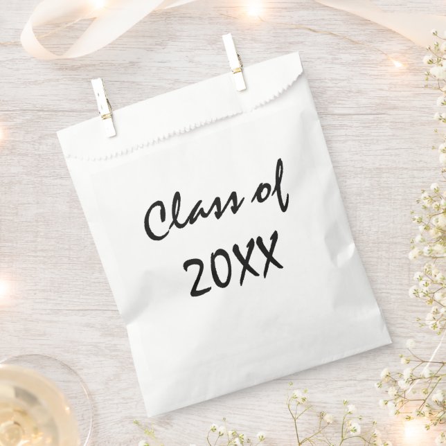 Graduation Class of  Personalise  Favour Bags (Clipped)